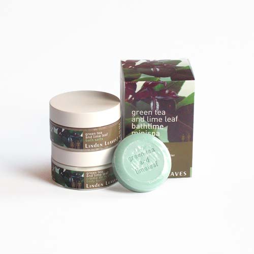 Linden Leaves Green Tea & Lime Leaf Bathtime Minispa Pack